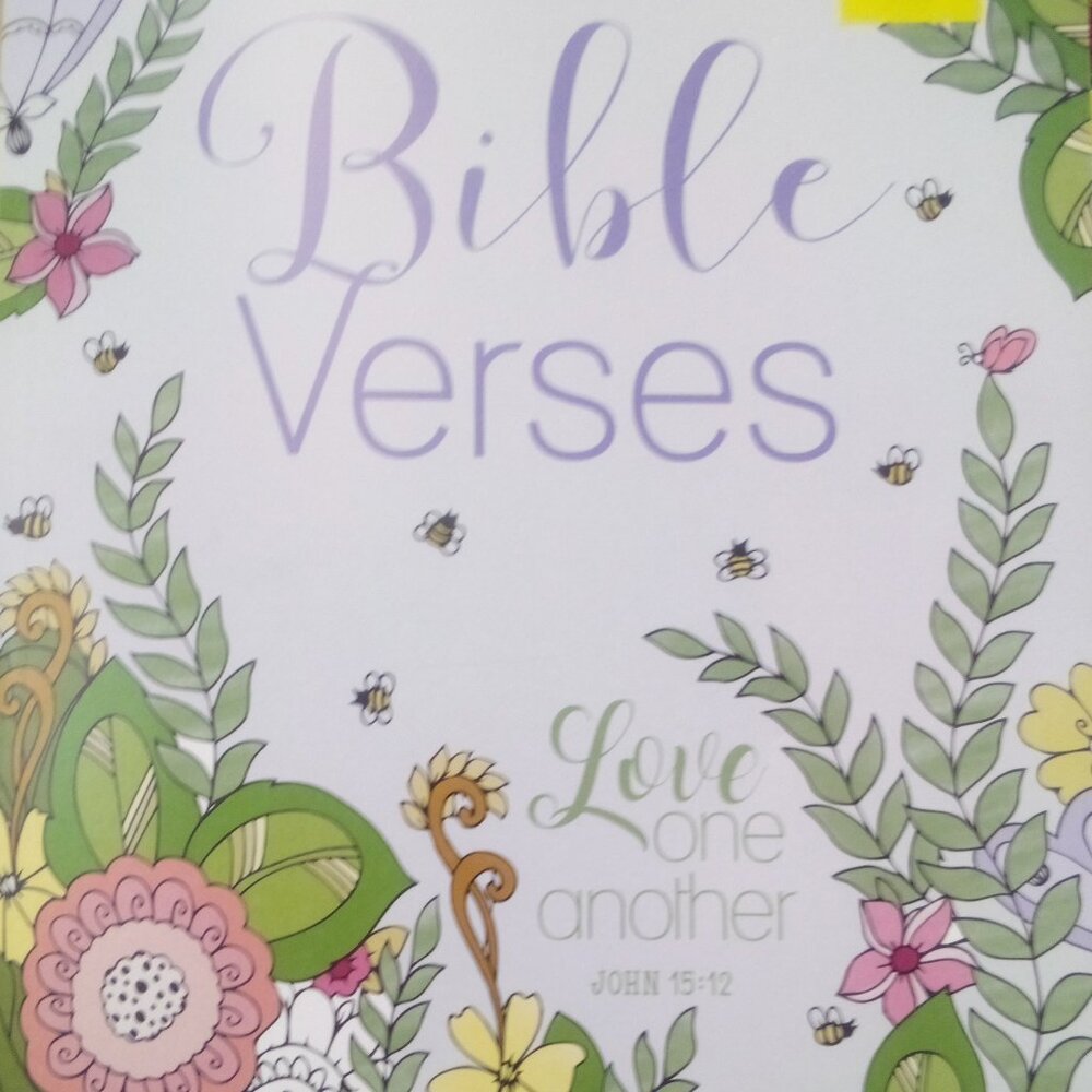 HOLY BIBLE Verses "LOVE One another" Johnn 15:12 advance coloring book